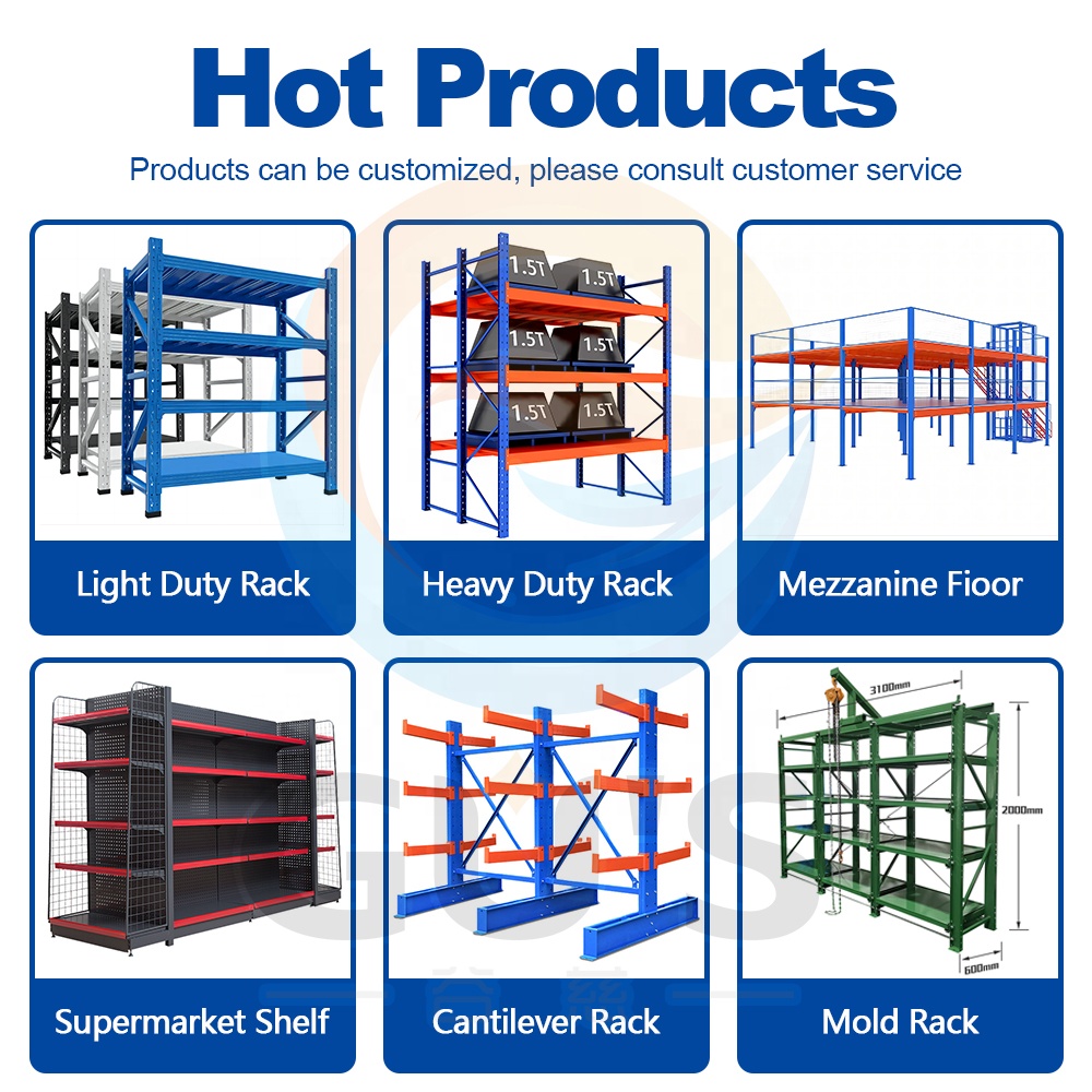Hot Selling Customizable Heavy Duty Shelves Shelves High Quality Metal Racks Warehouse Racks Storage Shelves