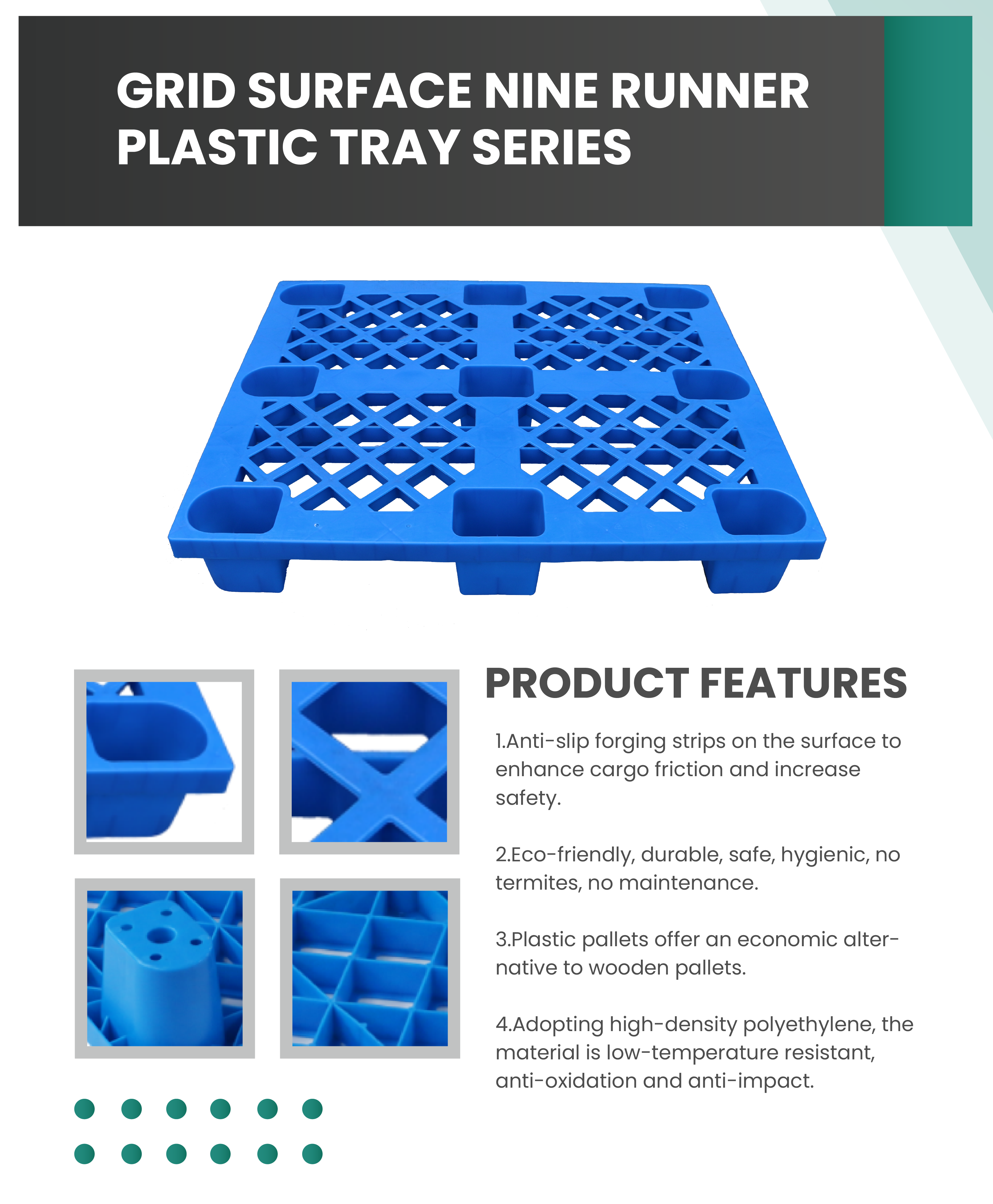 Plastic pallet view
