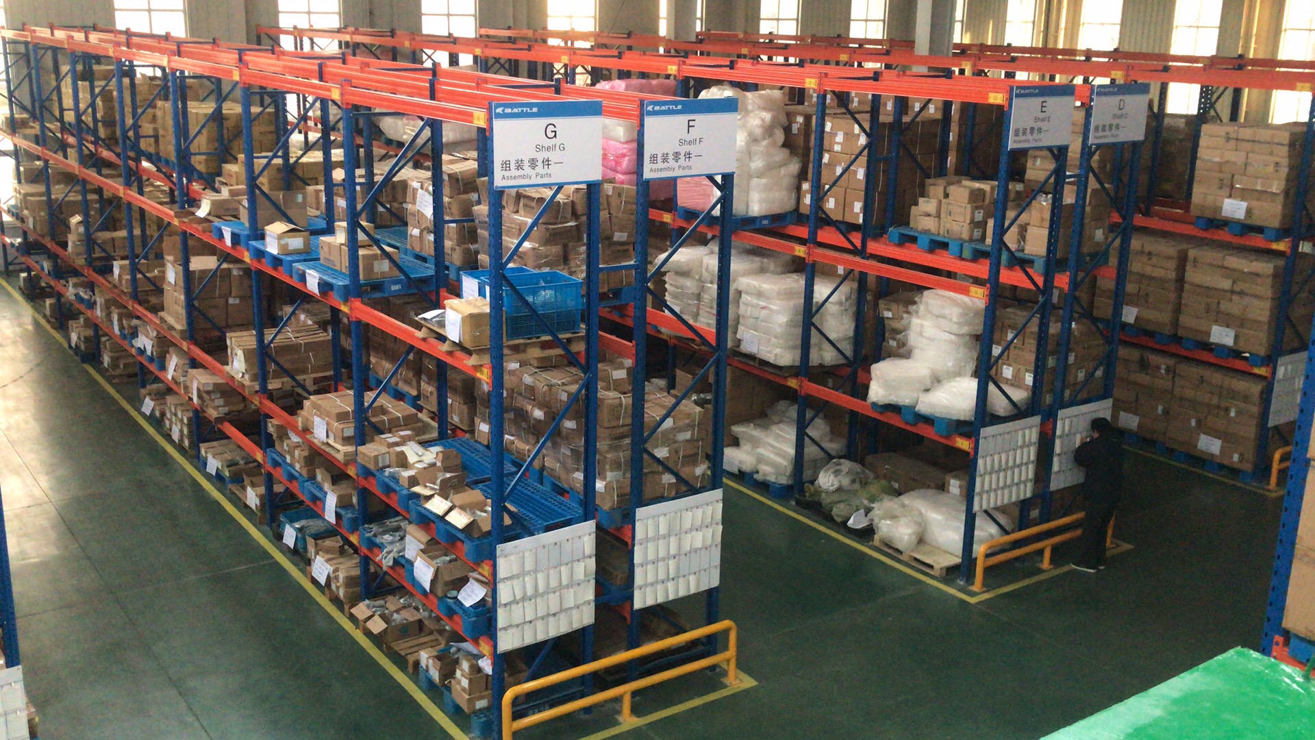 Adjustable Flexible Stainless Steel 5 Long Span Boltless Shelving Units Electrostatic Powder Coated Corrosion Protection CE