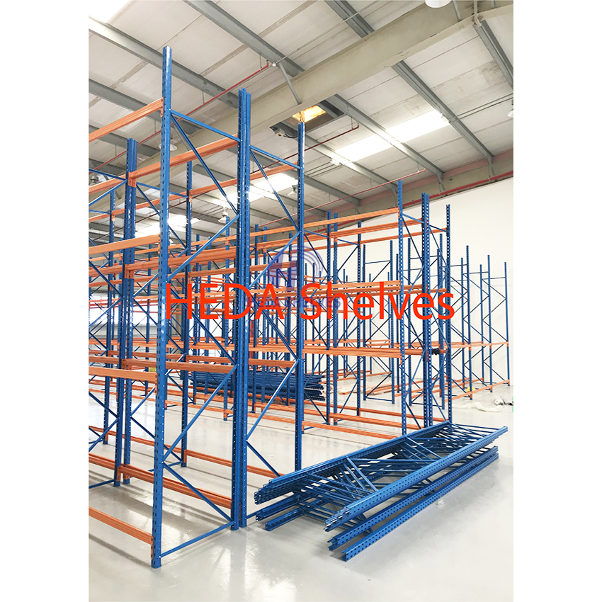 Industrial High Bay Rack Pallet Rack System Heavy Duty Steel Pallet Storage Shelves for Multi-Tier Warehouse Storage Solutions