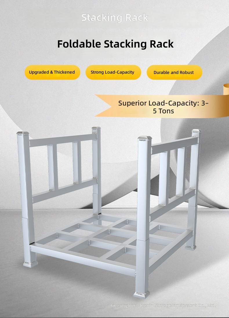 Guangzhou Custom-Made Stackable Folding Steel Pallet Racking Storage Racks Model 202537001 for Warehouse Organization Cold