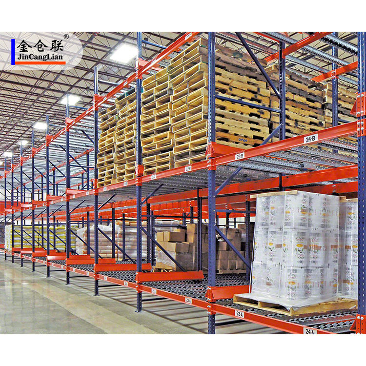 Most Popular Brand Industrial Heavy Duty Gravity Flow FIFO Steel Carton Flow Warehouse Storage Pallet Rack