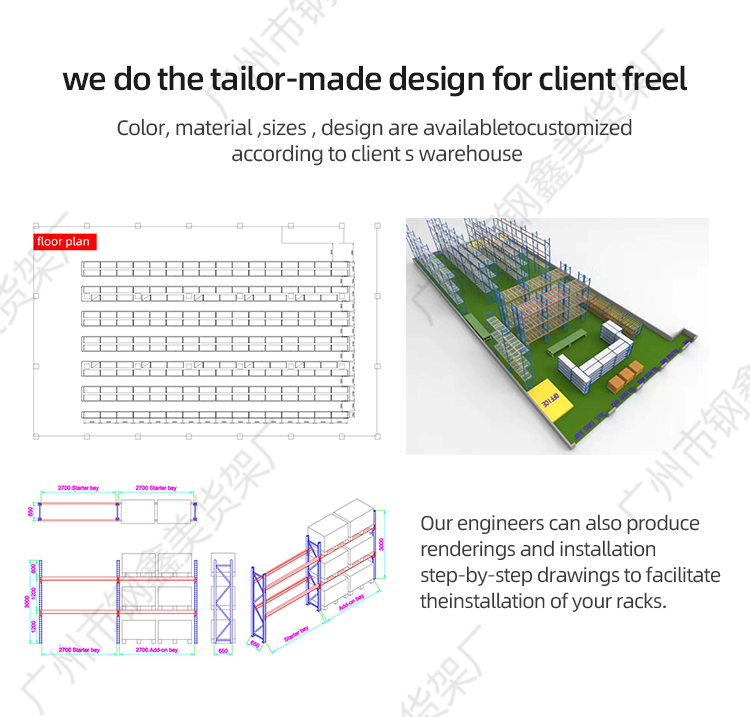 Heavy duty warehouse shelves