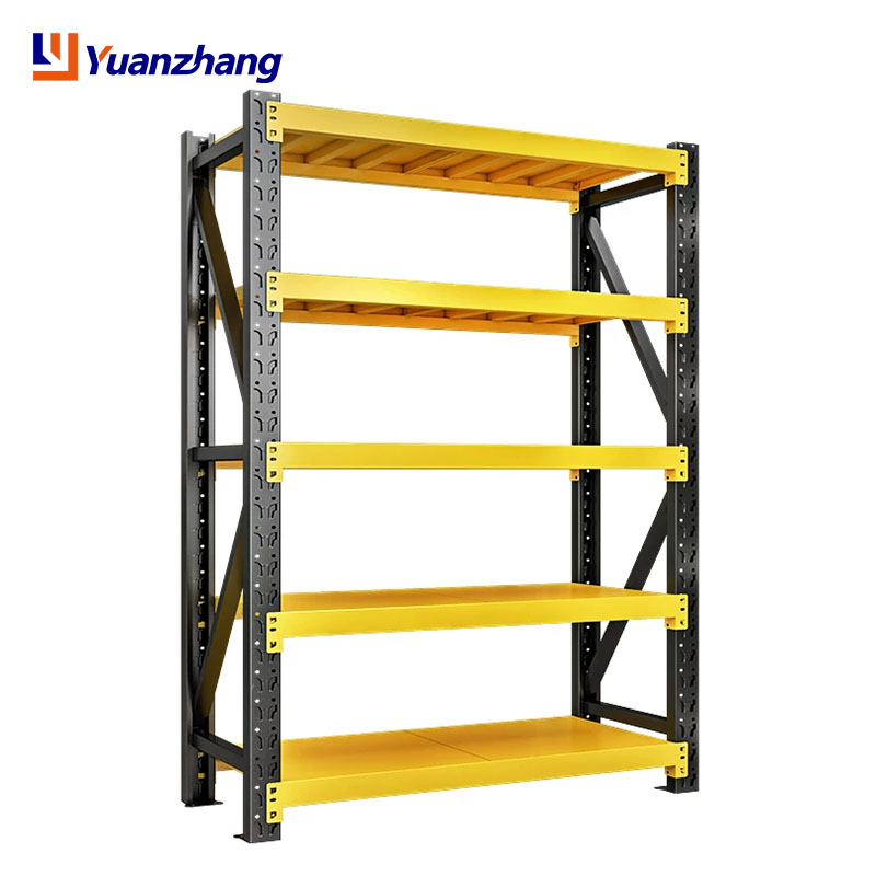 Custom Steel Heavy Duty Shelving 300 Kg Layer Garage Black 4 Tier Warehouse Storage Metal Stacking Rack Unit For Warehouse