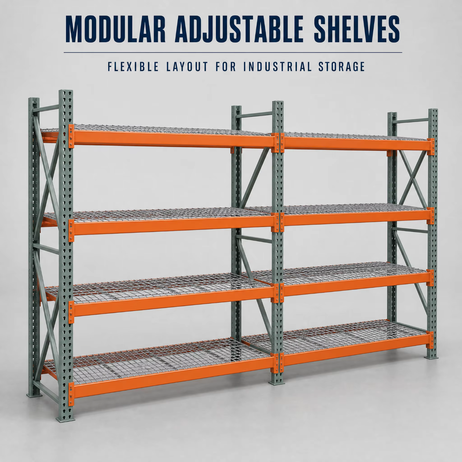 Teardrop Pallet Rack Mesh Vertical Storage Adjustable Shelves Unit Vna Racking System