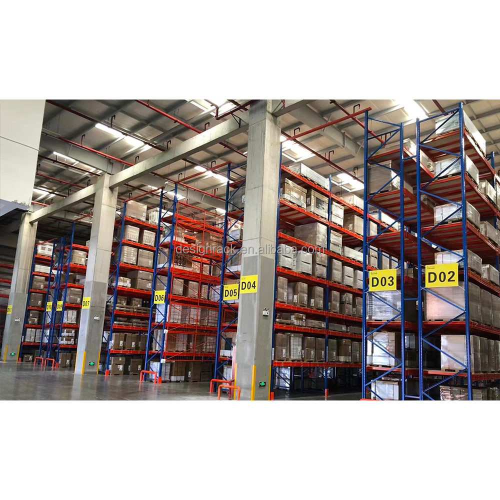 EU Standard Galvanized Steel Warehouse Heavy Duty Selective Racking