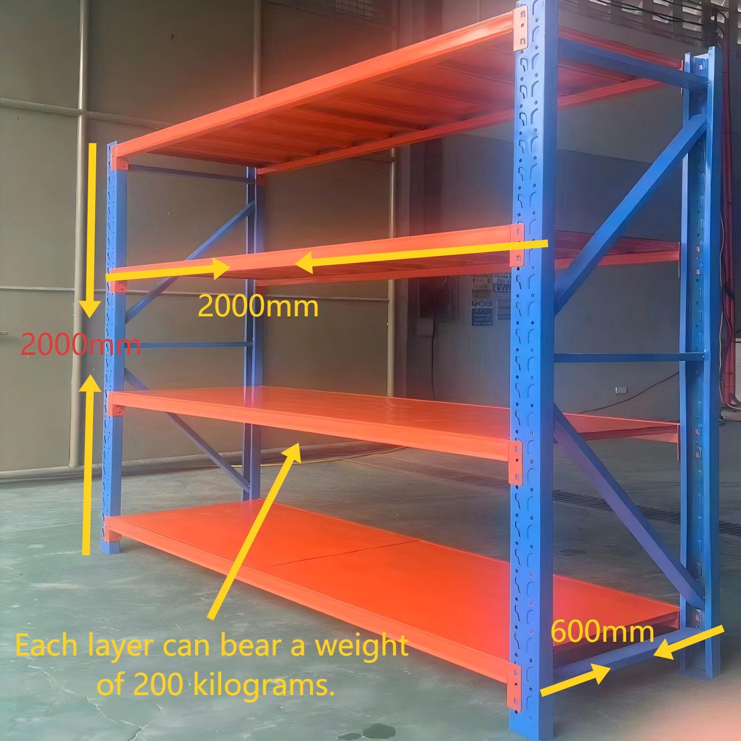 200KG JiaGong Adjustable Steel Selective Beam Pallet Rack with Powder Coated Surface for Supermarket and Warehouse Storage