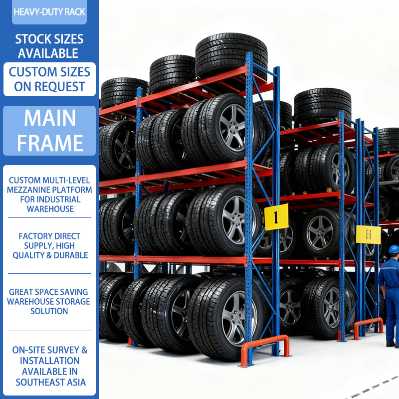 Heavy Duty Cold Rolled Steel Mezzanine Rack 1000kg-3000kg Loading Capacity Per Level System Custom Storage Corrosion Protection