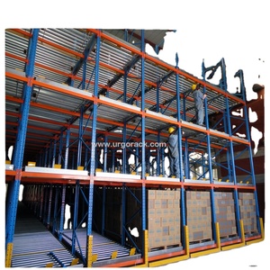 High efficiency gravity flow roller order picking racking system