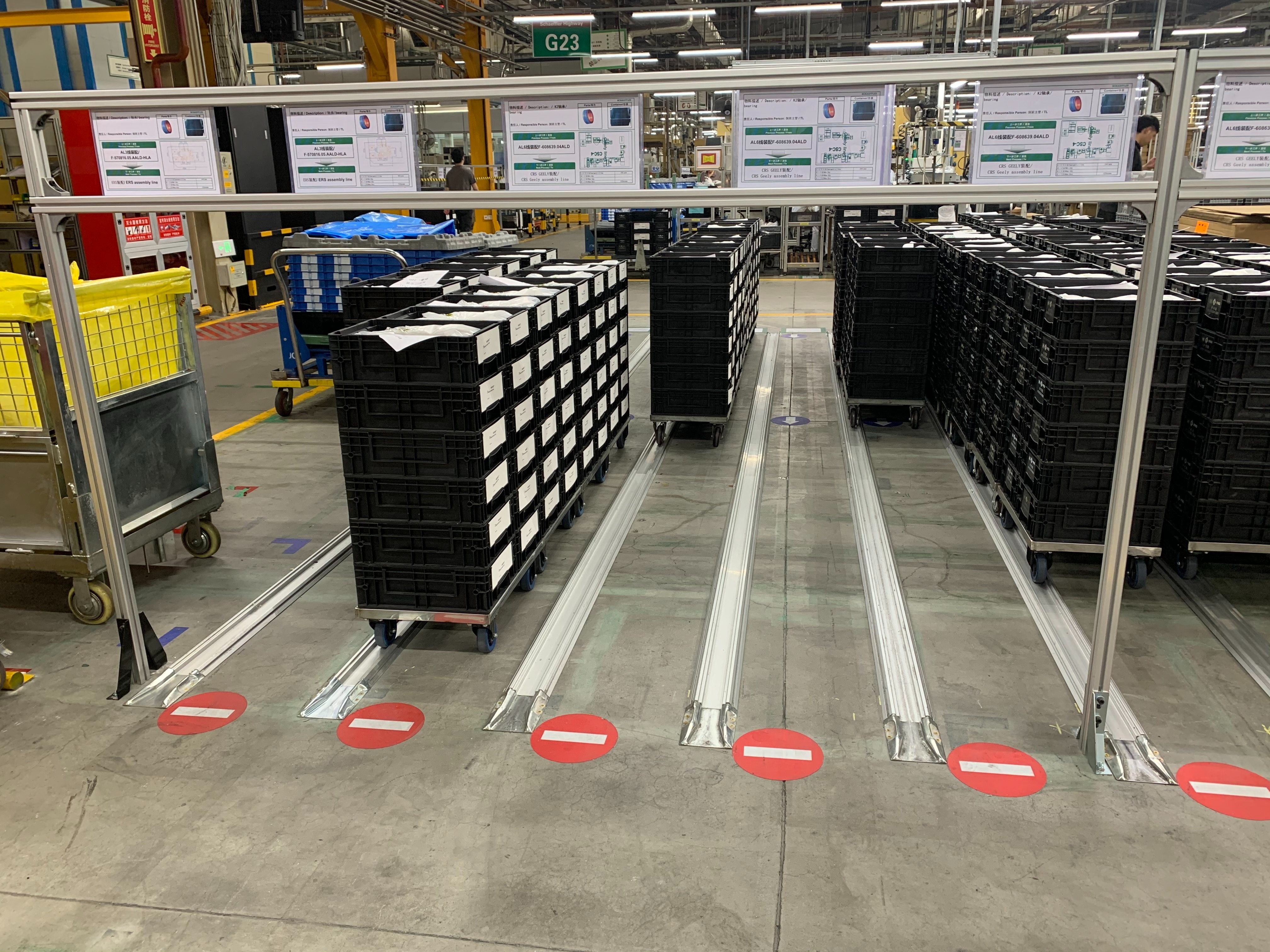 FIFO Monorail Floor Assembly