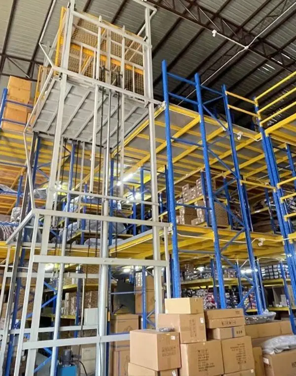 Multi-level mezzanine for auto parts warehouse in Thailand
