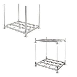 Heavy duty steel truck tire stacking pallet rack