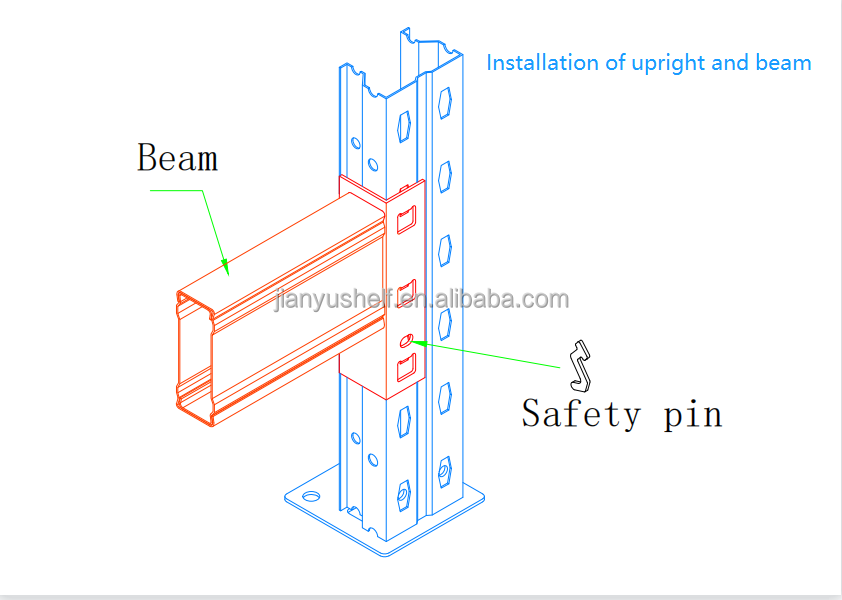 Storage Rack Upright and Beam