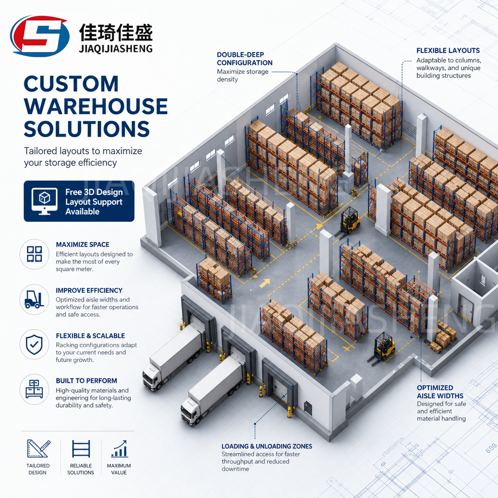 Custom Warehouse Beam Racking Selective Pallet Rack System Q235 Carbon Steel Pallet Storage Racking Selective Pallet Rack
