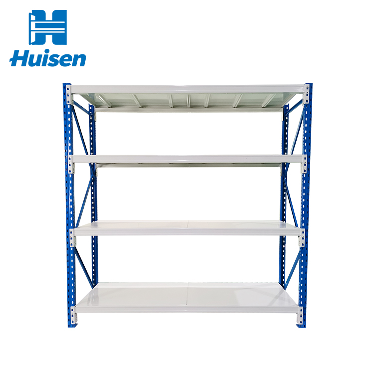 Stable 5 Layer Steel Longspan Shelving System for Commercial Warehouse Picking with Step Beam Design and Customized Sizes