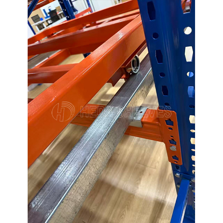 Factory Industrial Push Back Rack For Storage LIFO Rack Warehouse Racking System