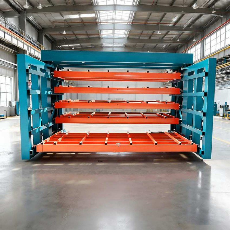 Space Saving Industrial Pallet Racking System with Pull Out Drawer Shelves for Sheet Metal