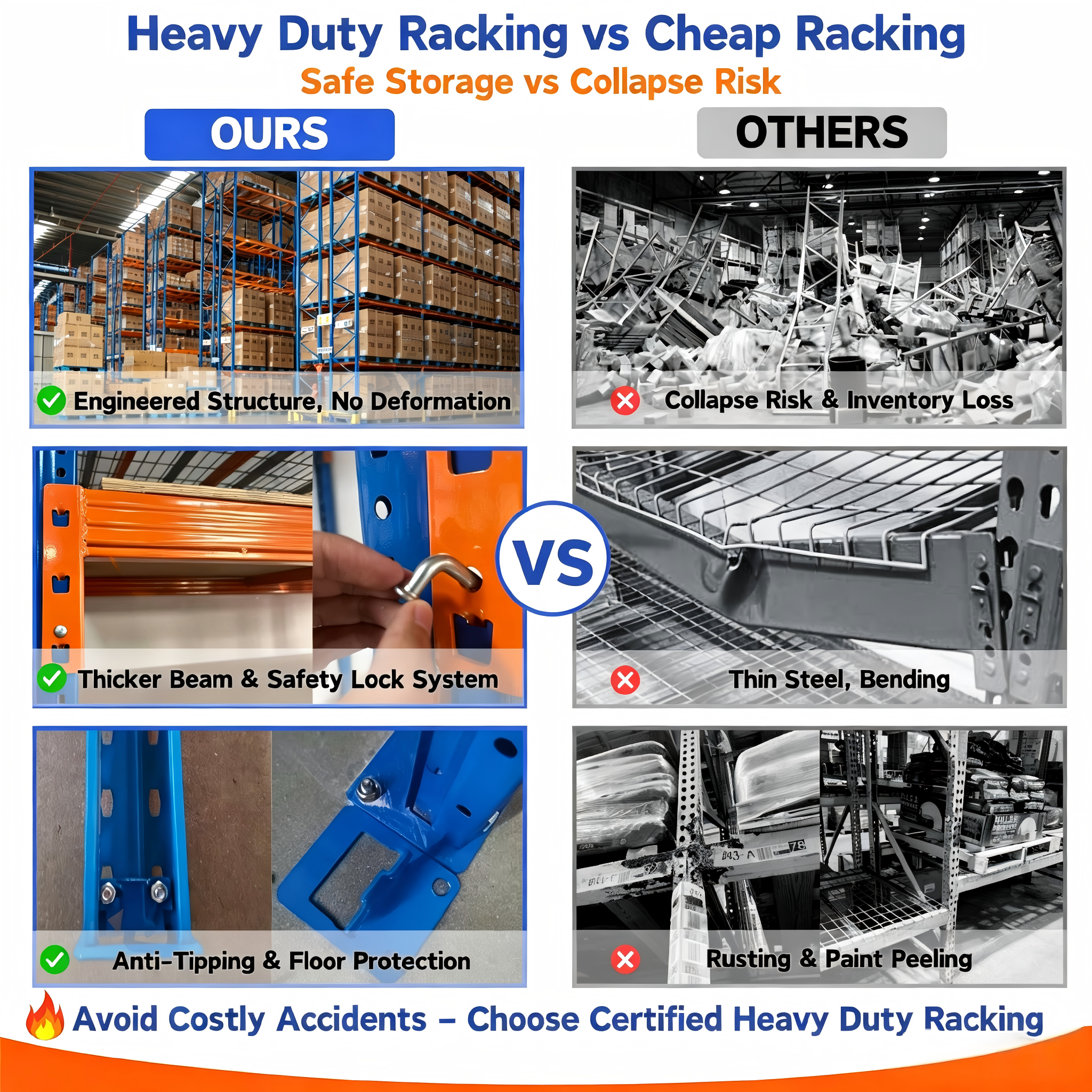 400KG Adjustable Racking Galvanized Sheet Metal Shelving Steel Industrial Storage Rack Heavy Duty Long Span Warehouse Shelves