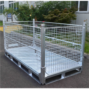 Foldable Stackable Steel Stillage Bins Cage