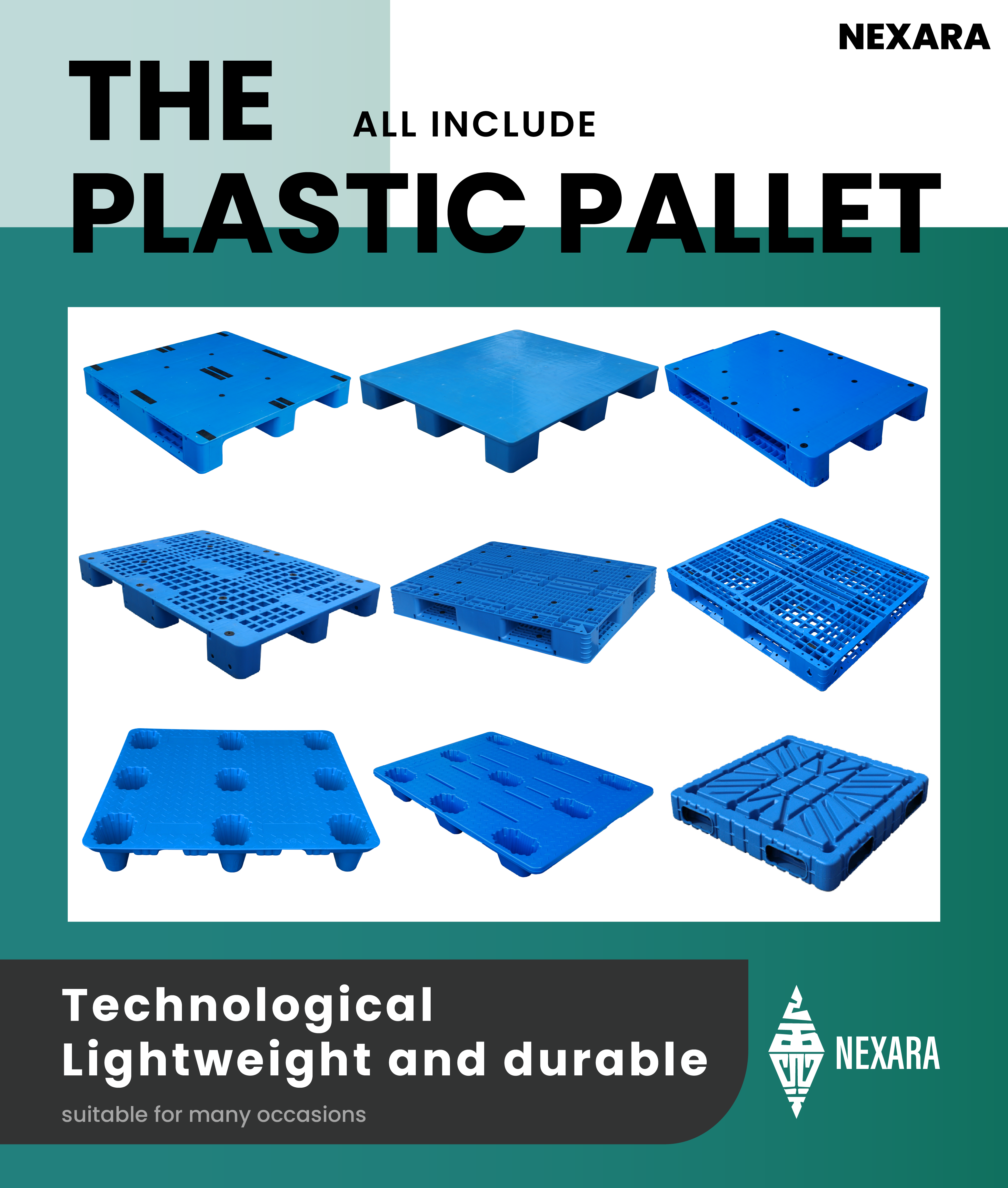 Plastic pallet structure