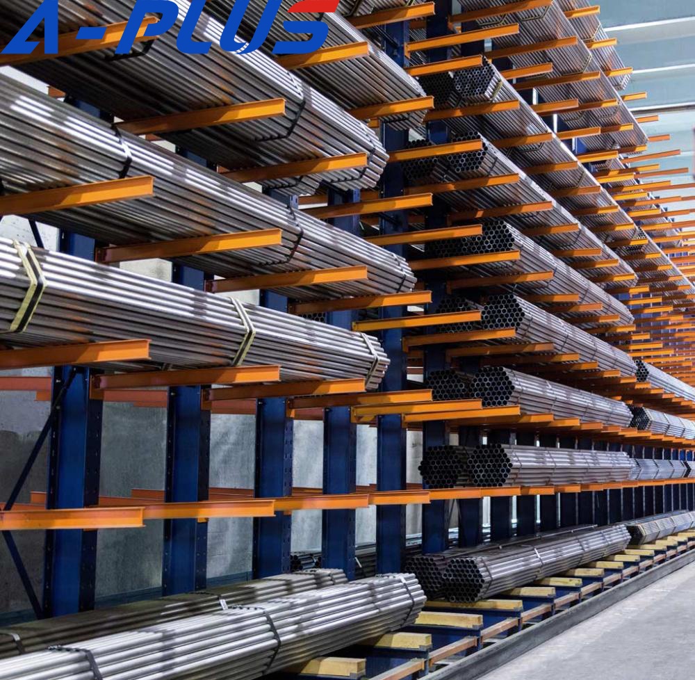 Heavy Duty 5-Layer Industrial Warehouse Shelving Steel Cantilever Rack For Pallet Storage Metal Stacking Rack
