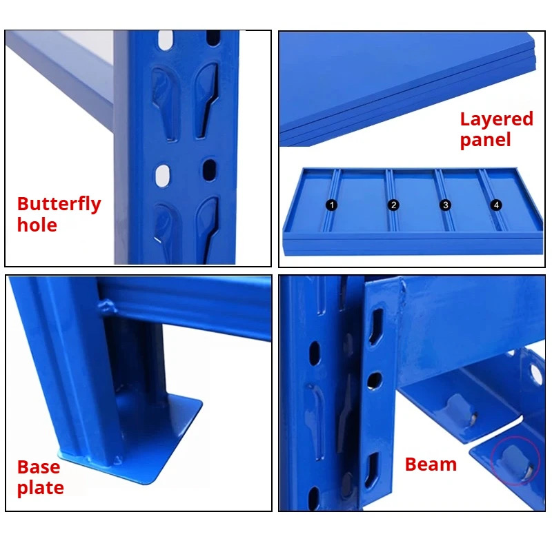 Stacking Racks &amp; Shelves Industrial Garage Storage Metal Boltless Shelves Adjustable Detachable