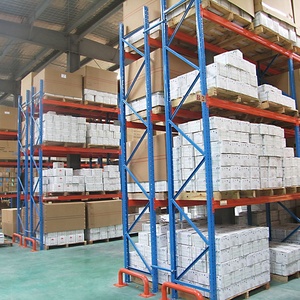 Customizable Boltless Shelving Steel Storage Stacking Racks Shelves Double Deep Selective Pallet Racking