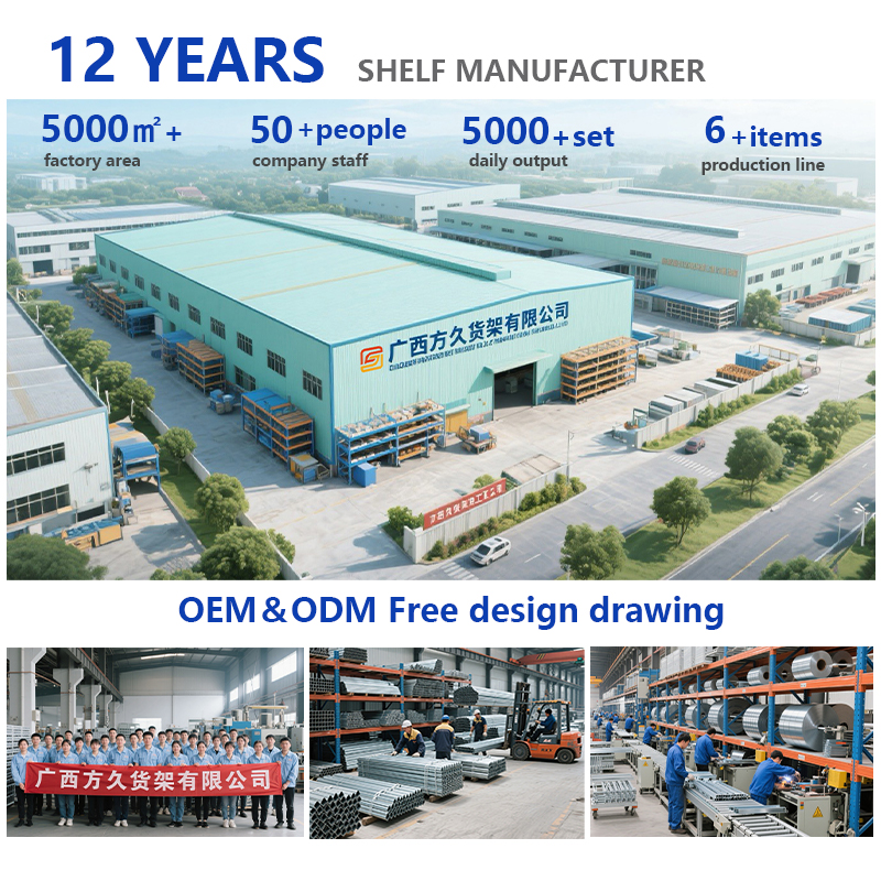 Heavy-Duty Iron Metal 5-Layer Adjustable Beam-Type Warehouse Rack Pallet Shuttle Racking Efficient Stacking