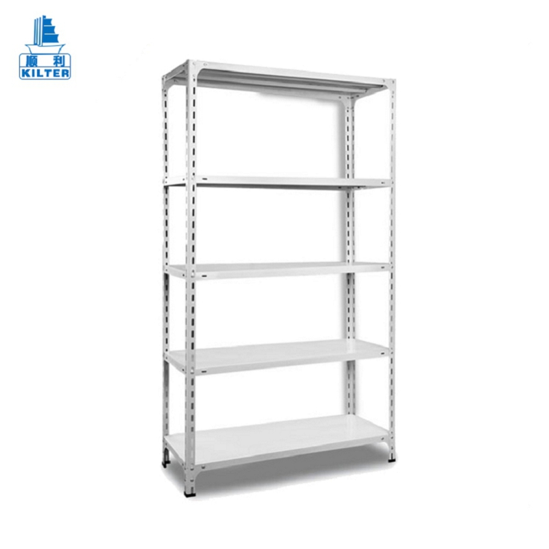 Storage Slotted Rack Metal Holders Adjustable Angle Steel Stand Shelf