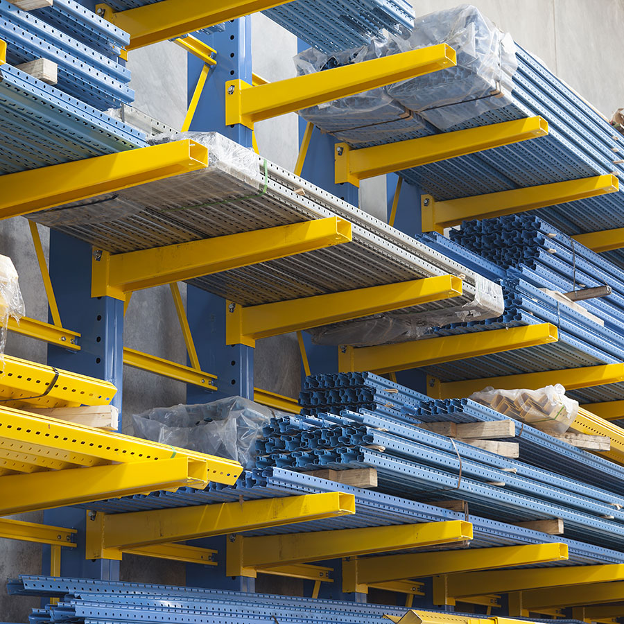 Nesrack Double Sided Rack Galvanizing Warehouse Cantilever Racking for Rebar