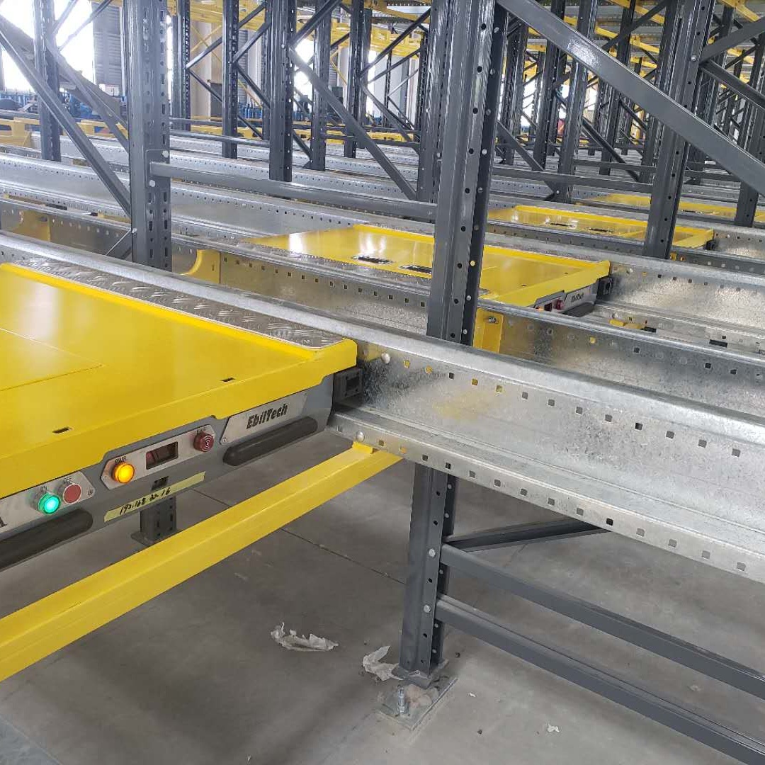 Heavy Duty Shuttle Pallet Racking System For Automated Warehouse Site