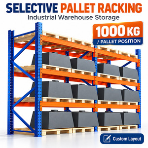 Factory Direct 4-Level Heavy Duty Pallet Rack