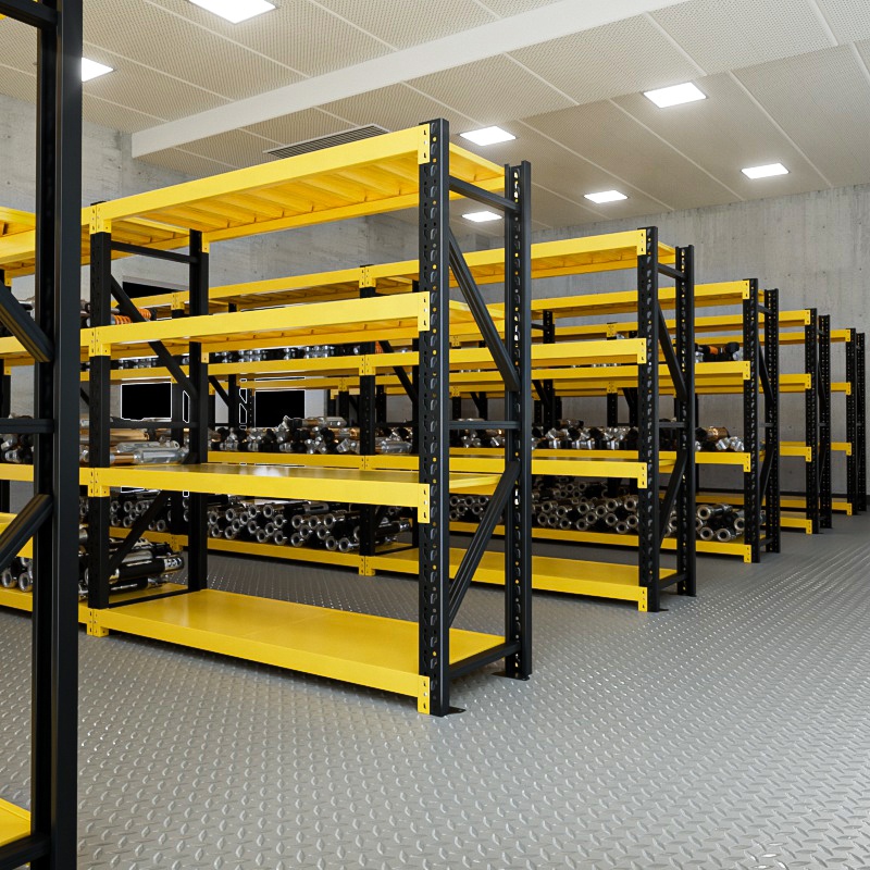 Shibang Manufacturer Directly Warehouse Light Middle Storage Industrial Racks For Warehouse Racking Plate Shelving Shelves Unit