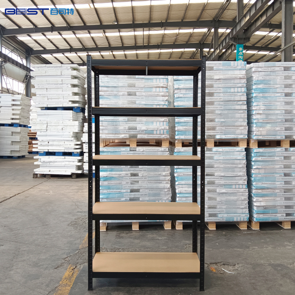 Powder-coated Stainless Steel Warehouse Shelves Detachable Upright Garage Shelves Heavy Duty Shelving for Garage Warehouse