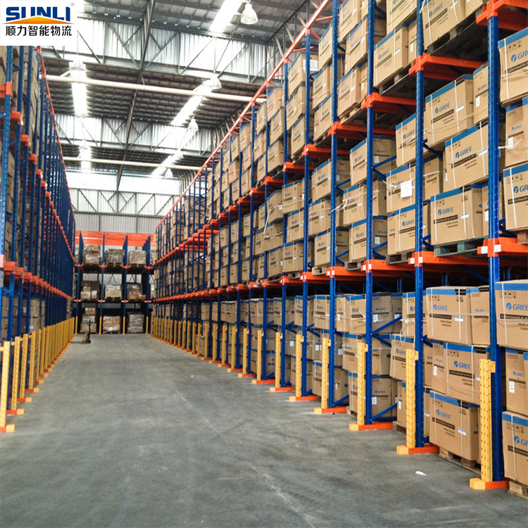 China Factory Heavy Duty Drive-in Storage Racking System Warehouse Industrial Steel Drive-in Pallet Rack Shelves of High Density