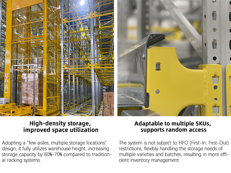 Warehouse shuttle racking system