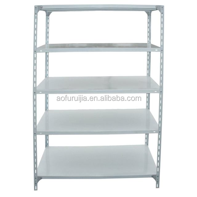 5 Tiers Metal Slotted Angle Rack with Bolts&amp;nuts