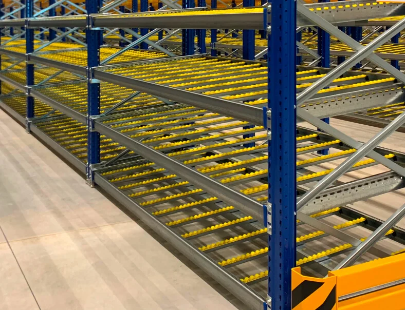 Carton Flow Rack FIFO Gravity Roller Rack for Warehouse Picking