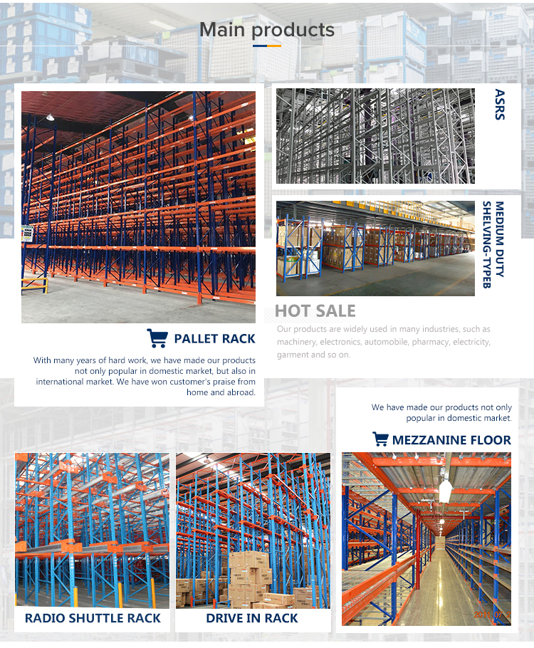 Warehouse Racking Solutions and Main Products