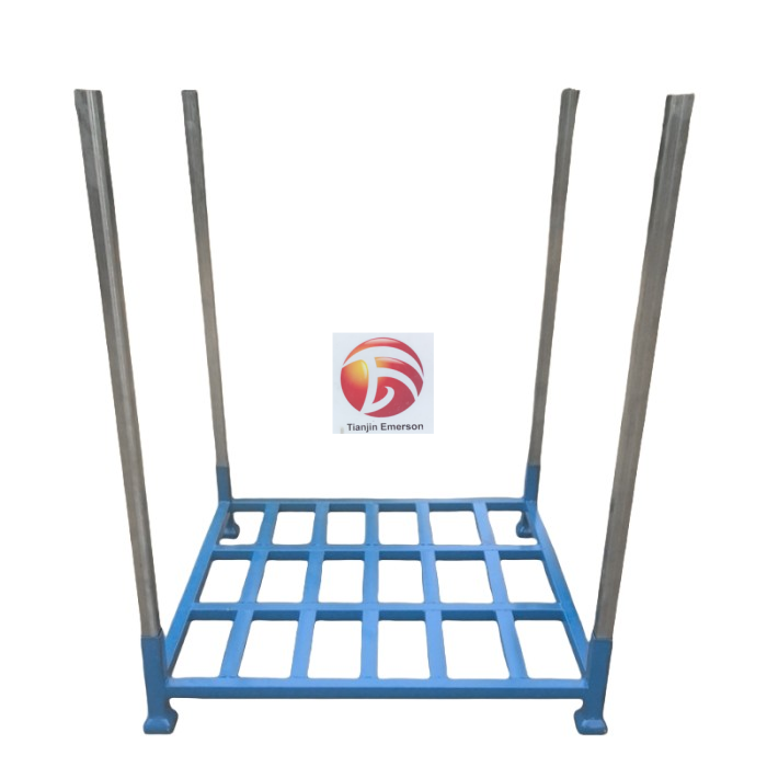 OEM Heavy-Duty Galvanized Zinc Stainless Steel Metal Rack Stackable Movable Storage Post Pallet Sheet Metal Fabrication Product