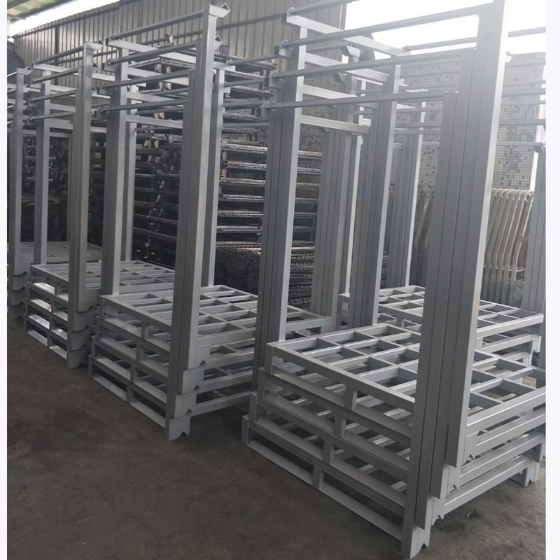 Detachable Nestable Warehouse Storage Metal Steel Nestainer Logistic Palet Tainer Stacking Rack