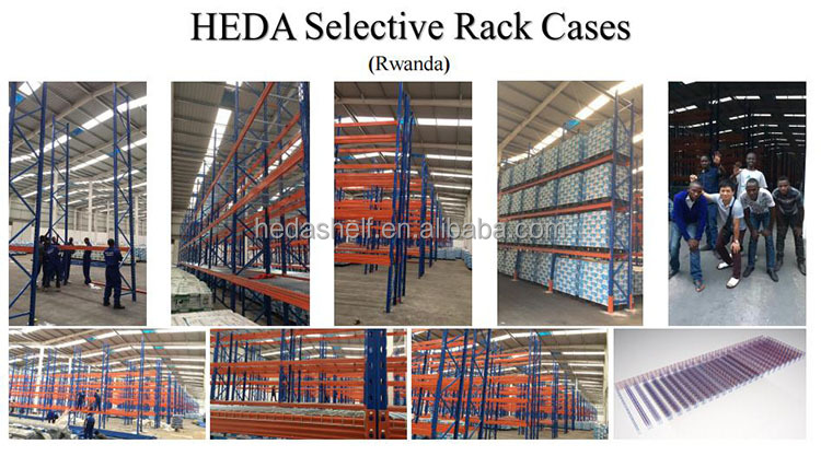HEDA Guangzhou Steel Pallet Racking System Warehouse Rack Storage Shelves Heavy Duty