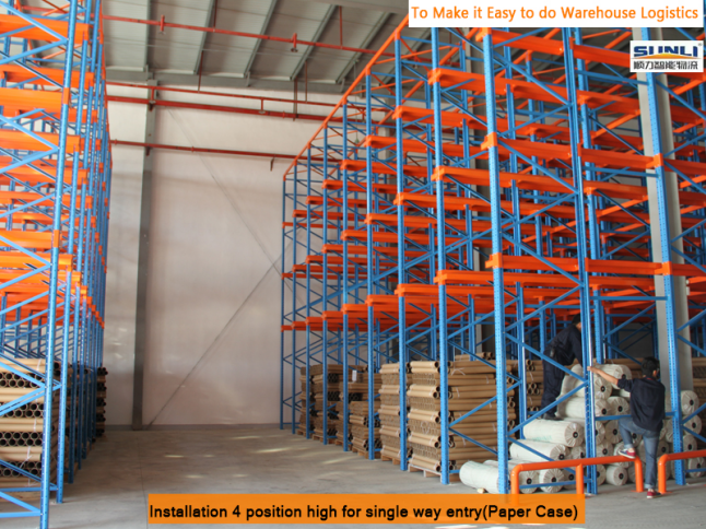 China Factory Heavy Duty Drive-in Storage Racking System Warehouse Industrial Steel Drive-in Pallet Rack Shelves of High Density