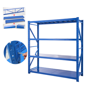 4 Layers Adjustable Light Duty Shelves Long-span Racking