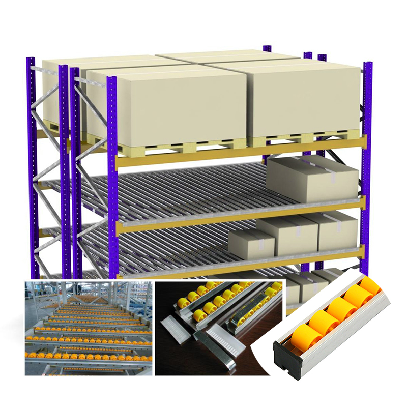 Carton Flow Rack Sliding Roller Shelf System Slide Warehouse Rack