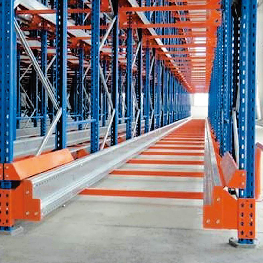High Density 5 Layer Heavy Duty Radio Shuttle Racking Automated Pallet Storage System Cold Rolled Steel Powder Coated Finish for