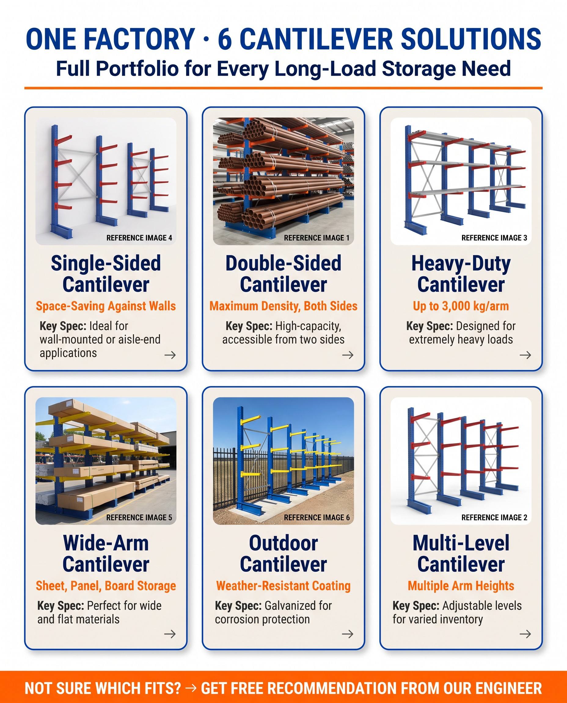 Storage Rack Arm Configuration