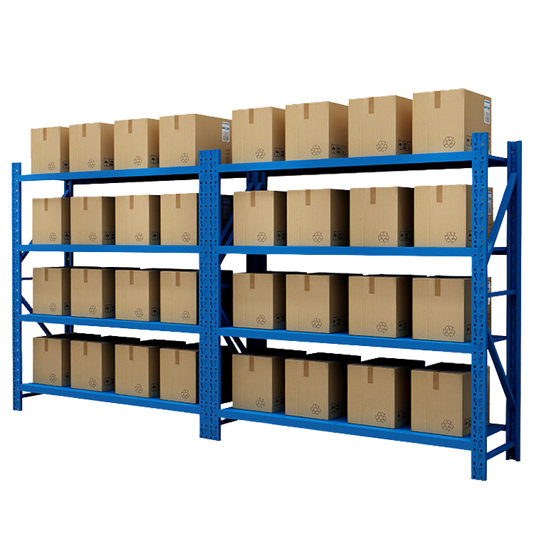 Factory Metal Heavy Duty Racking Boltless 4-Layer Steel Industrial Storage Shelves Electrostatic Powder