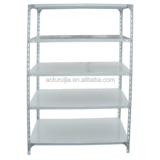 5 Tiers Metal Slotted Angle Rack with Bolts and Nuts