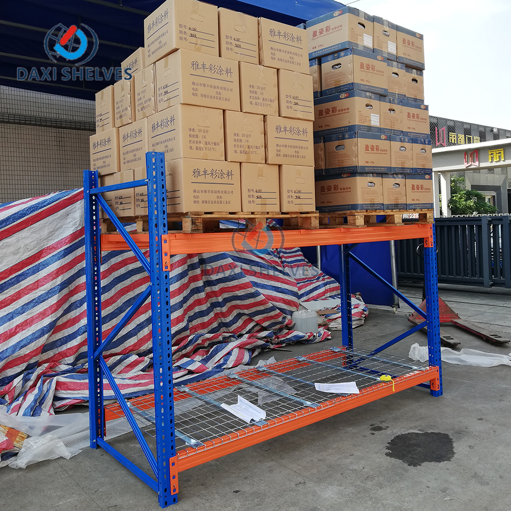 Second Hand Heavy Duty Iron Metal Mobile On-Track Pallet Racking Systems Supermarket Shelves